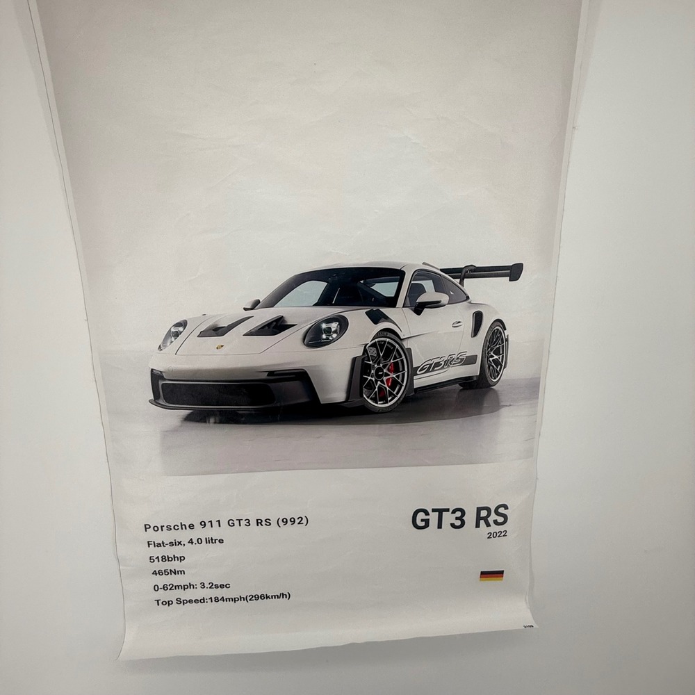 Porsche 911 GT3 RS 992 2022 Car‎ Poster Print Art Decor 2109 Canvas - Picture 5 of 8